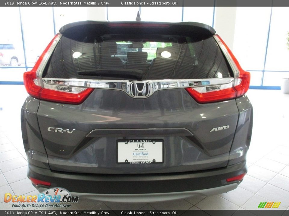 2019 Honda CR-V EX-L AWD Modern Steel Metallic / Gray Photo #8