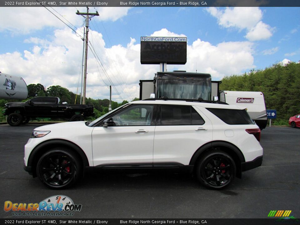 2022 Ford Explorer ST 4WD Star White Metallic / Ebony Photo #2