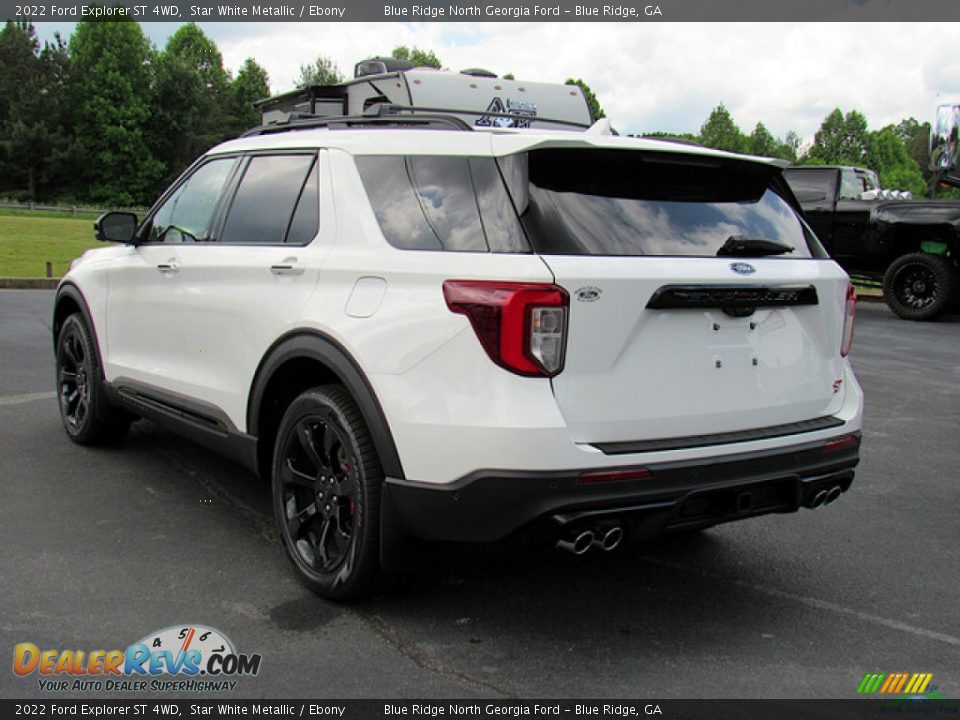 2022 Ford Explorer ST 4WD Star White Metallic / Ebony Photo #3
