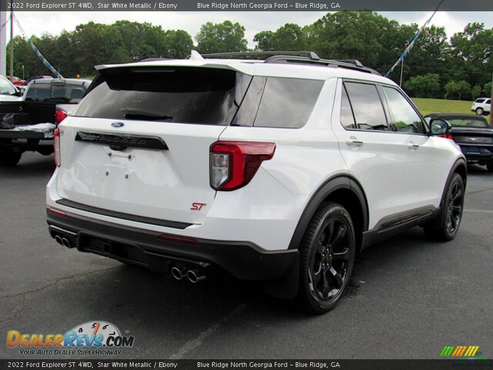 2022 Ford Explorer ST 4WD Star White Metallic / Ebony Photo #5