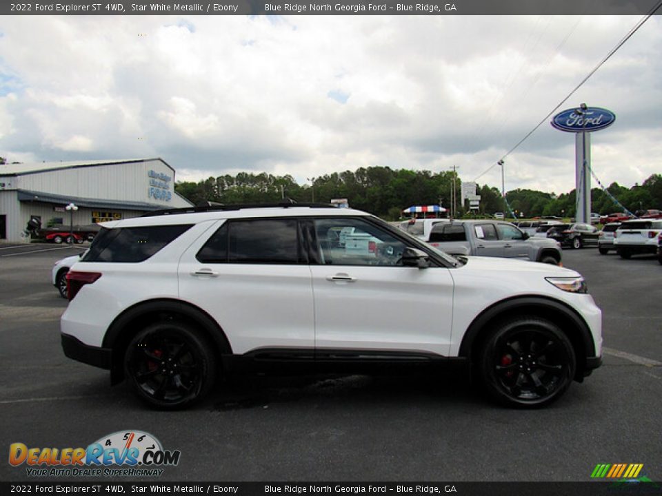 2022 Ford Explorer ST 4WD Star White Metallic / Ebony Photo #6