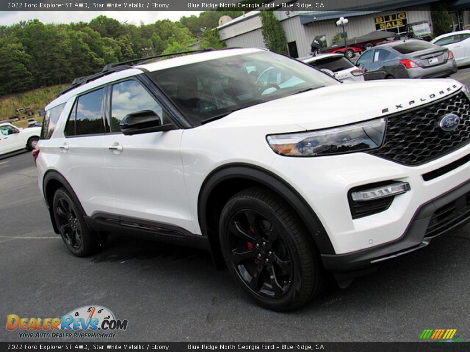 2022 Ford Explorer ST 4WD Star White Metallic / Ebony Photo #28