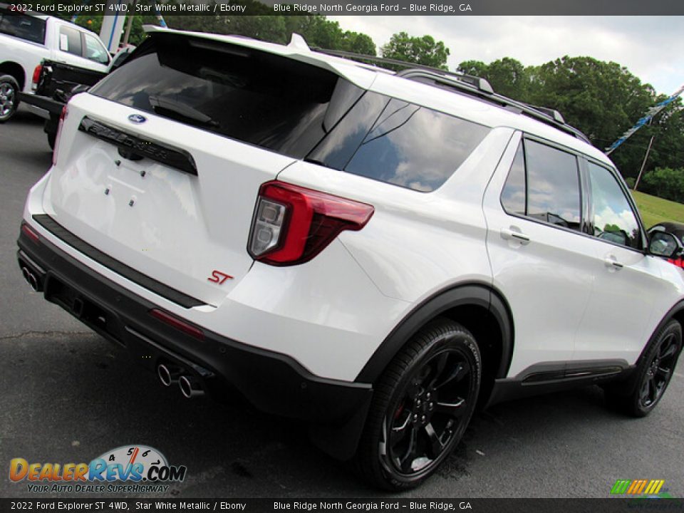 2022 Ford Explorer ST 4WD Star White Metallic / Ebony Photo #29