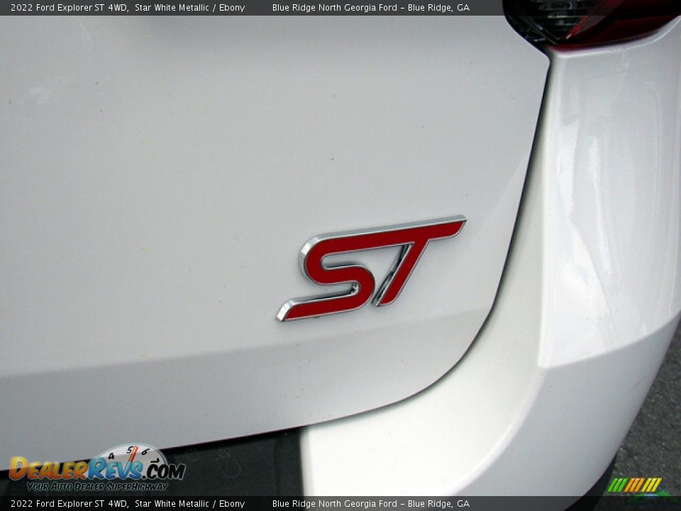 2022 Ford Explorer ST 4WD Star White Metallic / Ebony Photo #31