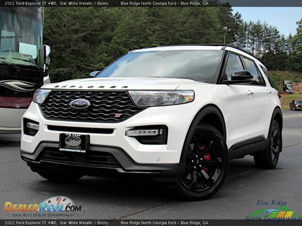 2022 Ford Explorer ST 4WD Star White Metallic / Ebony Photo #1