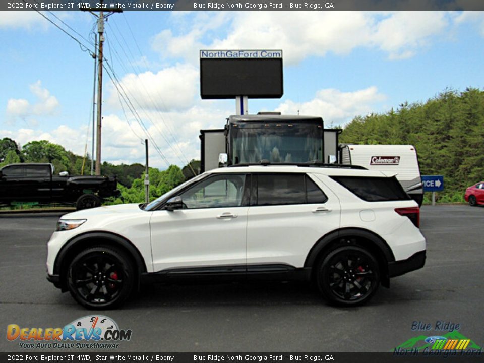 2022 Ford Explorer ST 4WD Star White Metallic / Ebony Photo #2