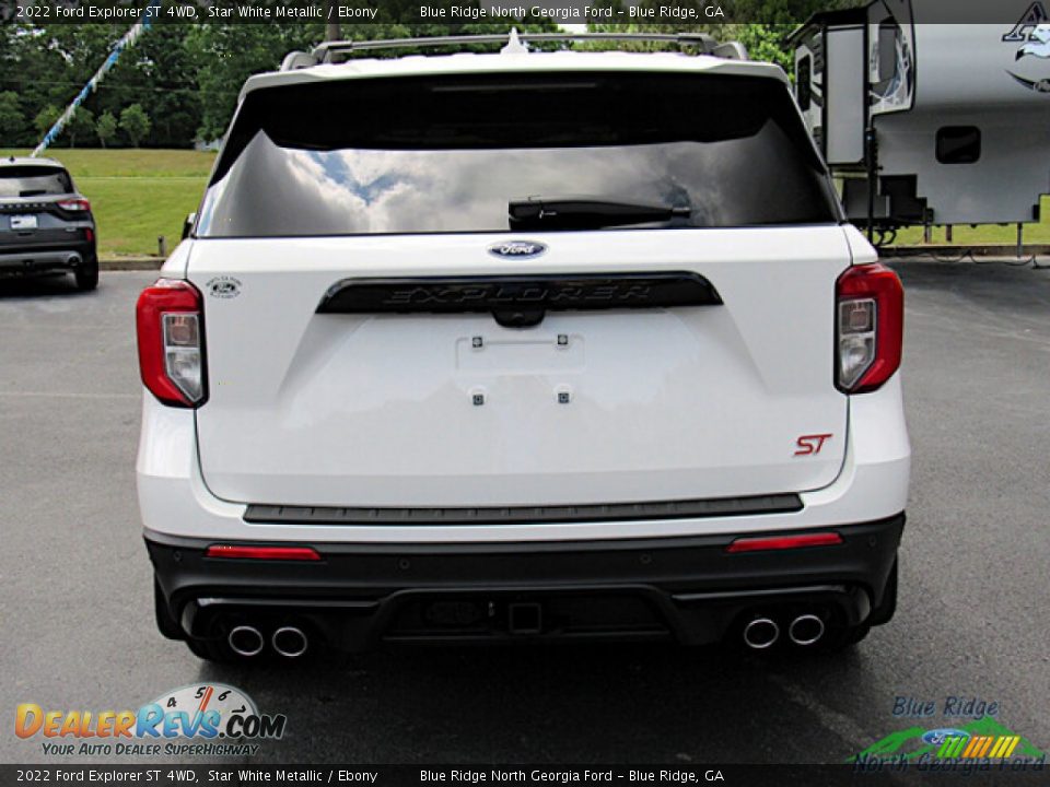 2022 Ford Explorer ST 4WD Star White Metallic / Ebony Photo #4