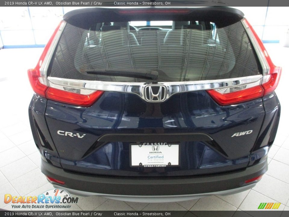 2019 Honda CR-V LX AWD Obsidian Blue Pearl / Gray Photo #8