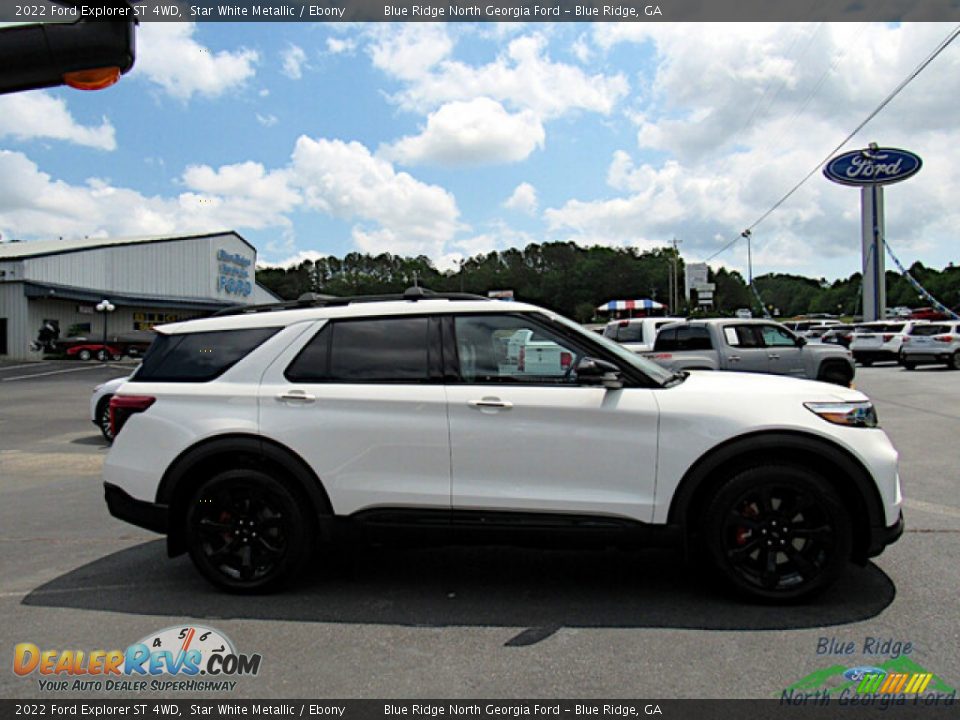 2022 Ford Explorer ST 4WD Star White Metallic / Ebony Photo #6