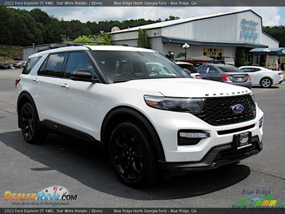 2022 Ford Explorer ST 4WD Star White Metallic / Ebony Photo #7