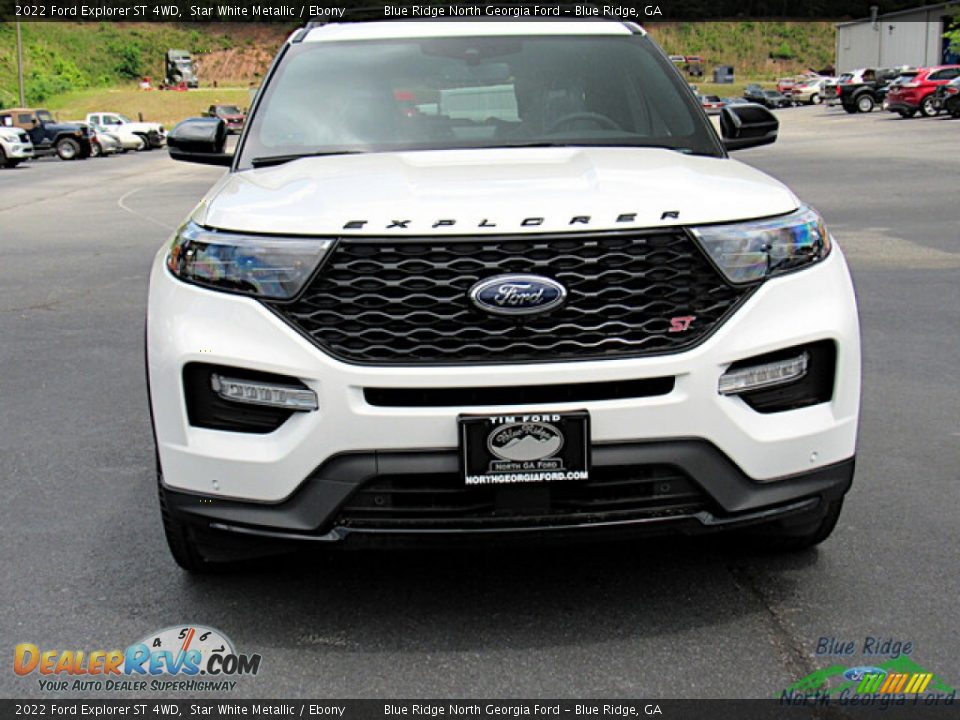 2022 Ford Explorer ST 4WD Star White Metallic / Ebony Photo #8