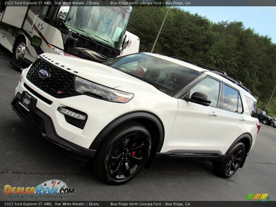 2022 Ford Explorer ST 4WD Star White Metallic / Ebony Photo #26