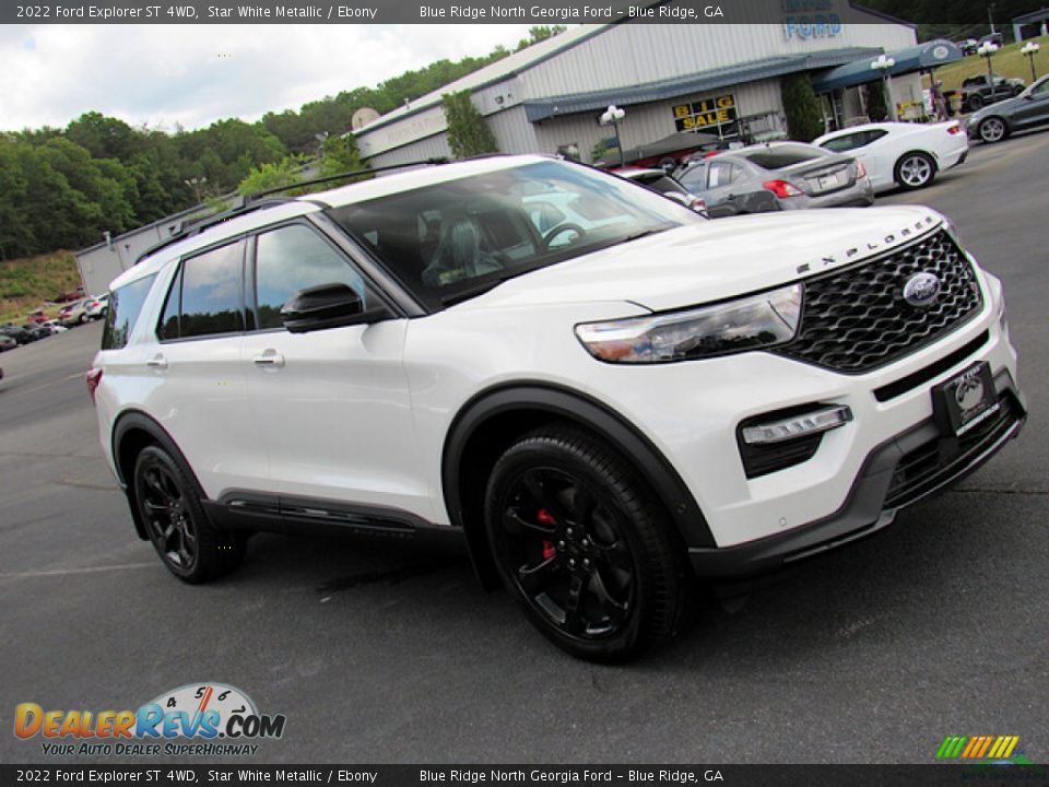 2022 Ford Explorer ST 4WD Star White Metallic / Ebony Photo #27