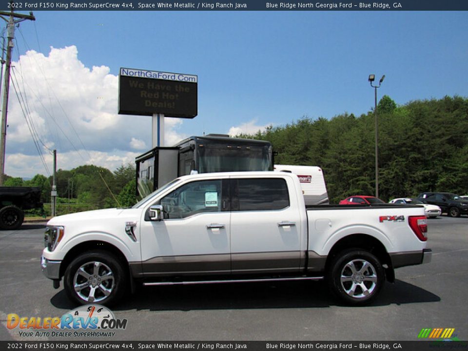 Space White Metallic 2022 Ford F150 King Ranch SuperCrew 4x4 Photo #2