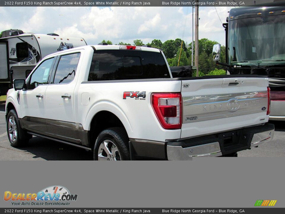 2022 Ford F150 King Ranch SuperCrew 4x4 Space White Metallic / King Ranch Java Photo #3