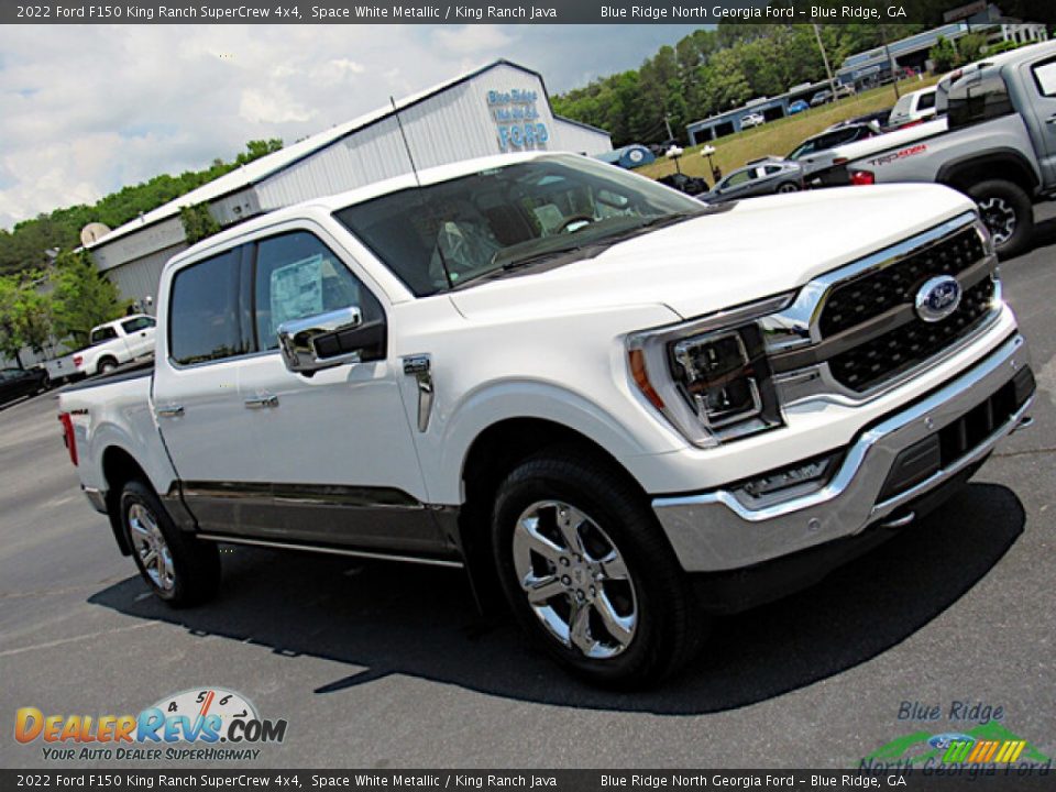 2022 Ford F150 King Ranch SuperCrew 4x4 Space White Metallic / King Ranch Java Photo #29