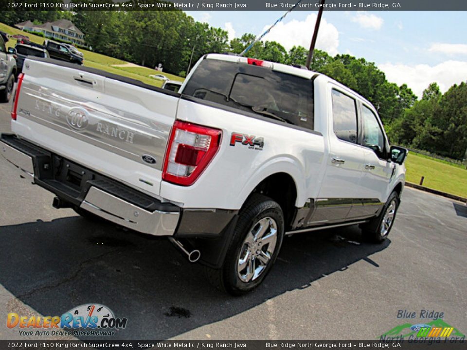 2022 Ford F150 King Ranch SuperCrew 4x4 Space White Metallic / King Ranch Java Photo #30