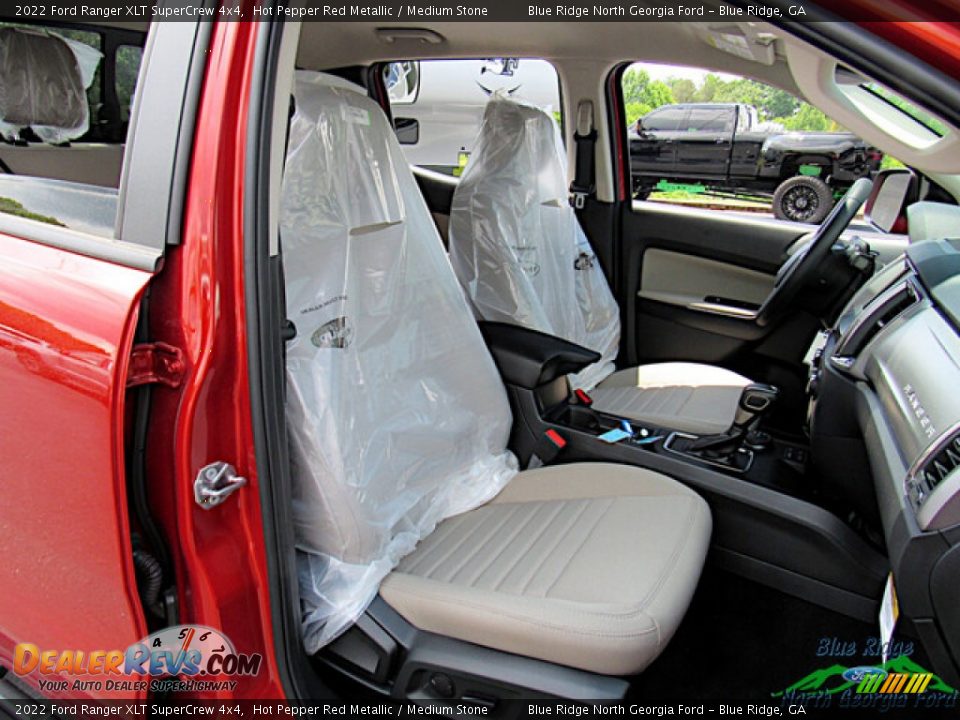 2022 Ford Ranger XLT SuperCrew 4x4 Hot Pepper Red Metallic / Medium Stone Photo #11