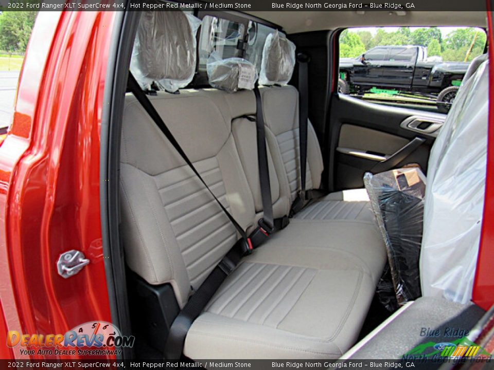 2022 Ford Ranger XLT SuperCrew 4x4 Hot Pepper Red Metallic / Medium Stone Photo #12