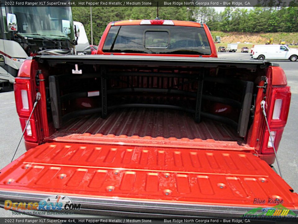 2022 Ford Ranger XLT SuperCrew 4x4 Hot Pepper Red Metallic / Medium Stone Photo #13