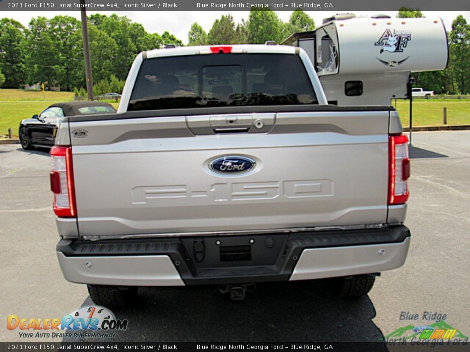 2021 Ford F150 Lariat SuperCrew 4x4 Iconic Silver / Black Photo #4