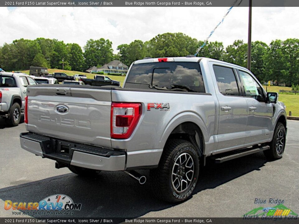 2021 Ford F150 Lariat SuperCrew 4x4 Iconic Silver / Black Photo #5