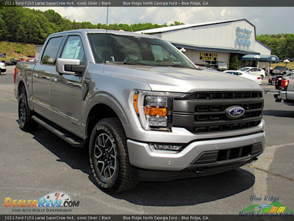 2021 Ford F150 Lariat SuperCrew 4x4 Iconic Silver / Black Photo #7