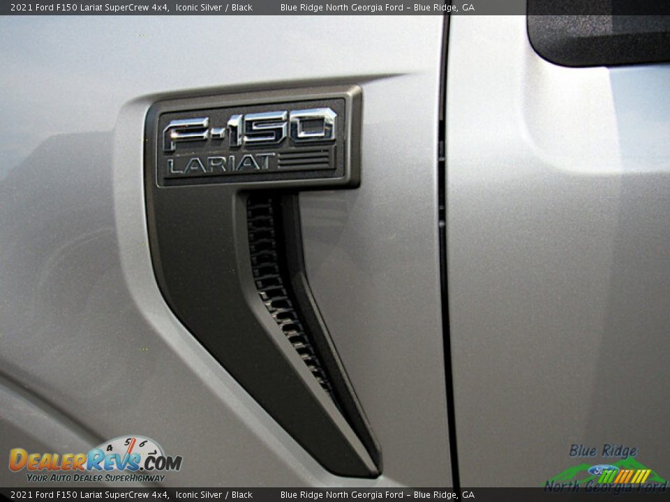 2021 Ford F150 Lariat SuperCrew 4x4 Iconic Silver / Black Photo #29