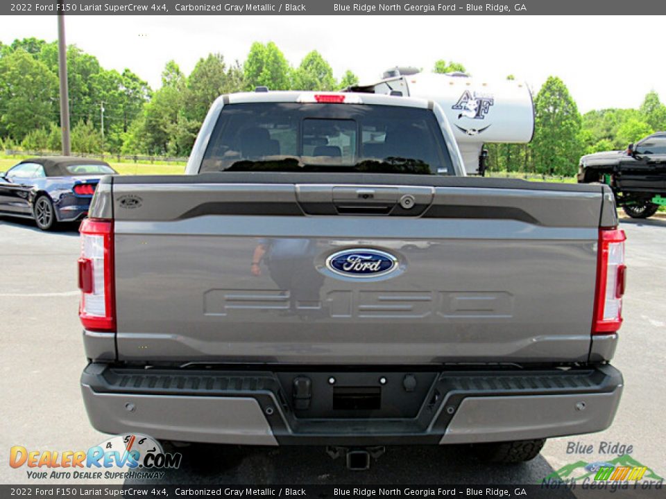 2022 Ford F150 Lariat SuperCrew 4x4 Carbonized Gray Metallic / Black Photo #4