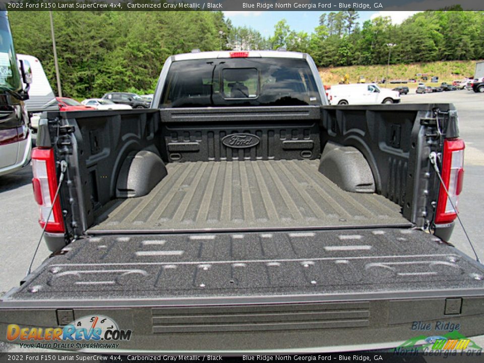 2022 Ford F150 Lariat SuperCrew 4x4 Carbonized Gray Metallic / Black Photo #14