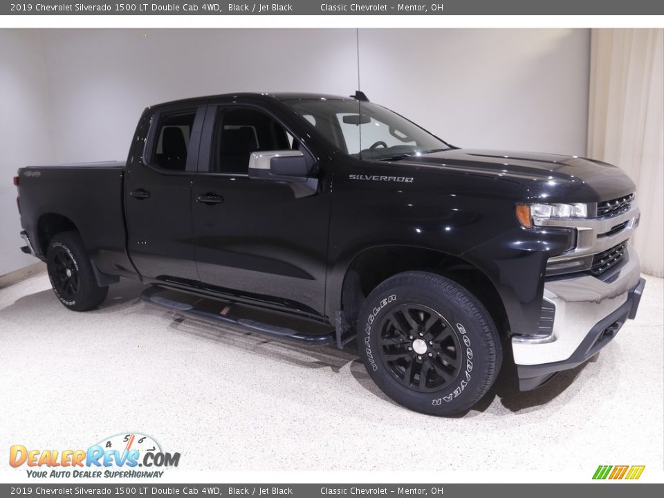 2019 Chevrolet Silverado 1500 LT Double Cab 4WD Black / Jet Black Photo #1