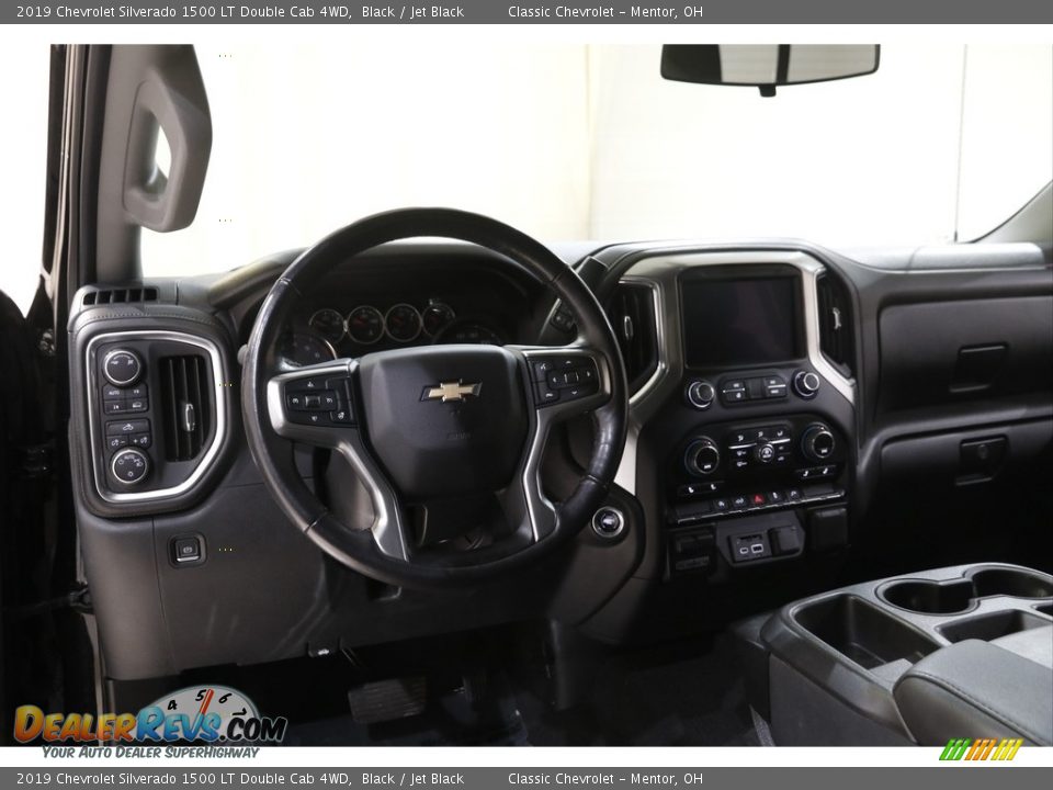 2019 Chevrolet Silverado 1500 LT Double Cab 4WD Black / Jet Black Photo #7