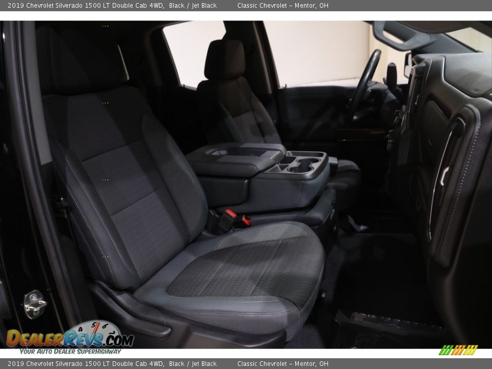 2019 Chevrolet Silverado 1500 LT Double Cab 4WD Black / Jet Black Photo #17