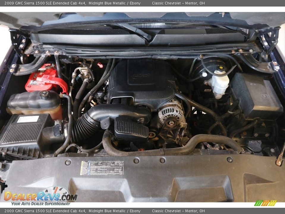 2009 GMC Sierra 1500 SLE Extended Cab 4x4 5.3 Liter OHV 16-Valve Vortec V8 Engine Photo #15