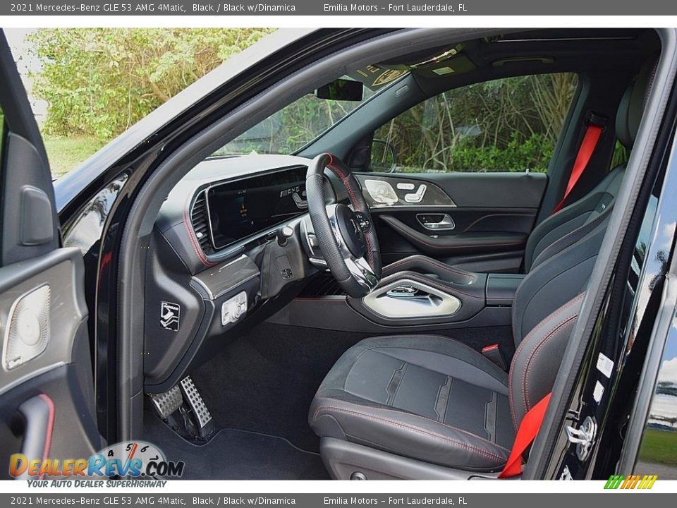 Black w/Dinamica Interior - 2021 Mercedes-Benz GLE 53 AMG 4Matic Photo #15