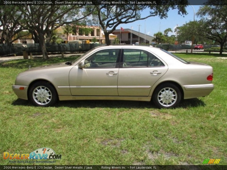 2000 Mercedes-Benz E 320 Sedan Desert Silver Metallic / Java Photo #3