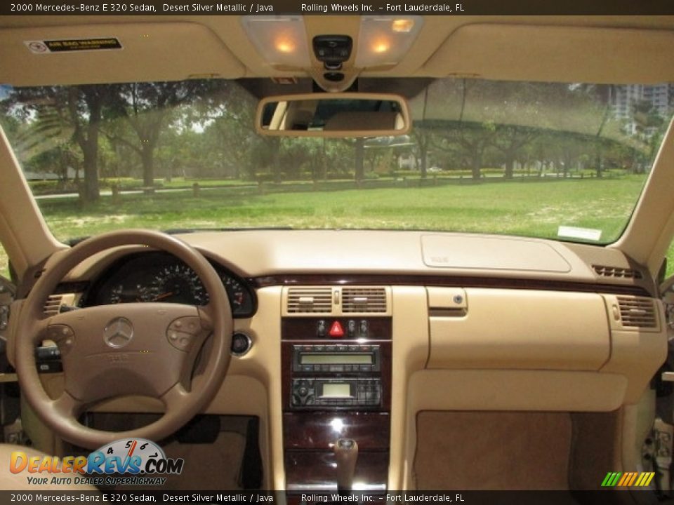 2000 Mercedes-Benz E 320 Sedan Desert Silver Metallic / Java Photo #5