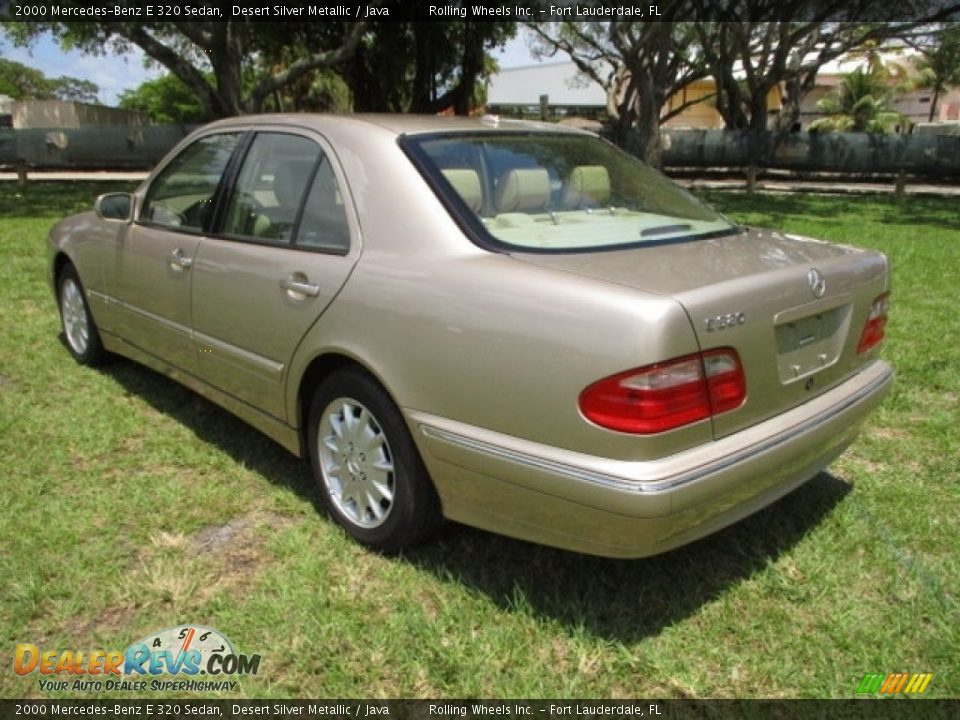 2000 Mercedes-Benz E 320 Sedan Desert Silver Metallic / Java Photo #7