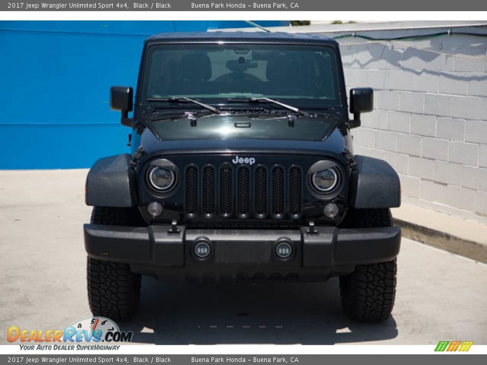 2017 Jeep Wrangler Unlimited Sport 4x4 Black / Black Photo #7