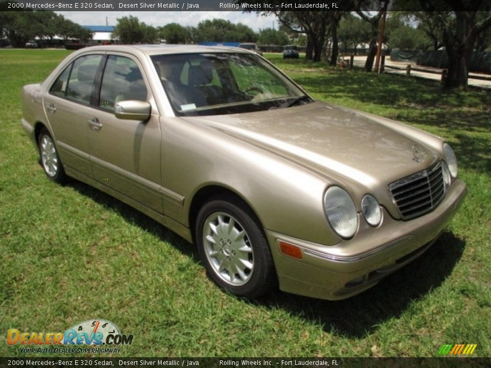 2000 Mercedes-Benz E 320 Sedan Desert Silver Metallic / Java Photo #15