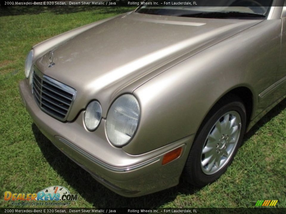 2000 Mercedes-Benz E 320 Sedan Desert Silver Metallic / Java Photo #20