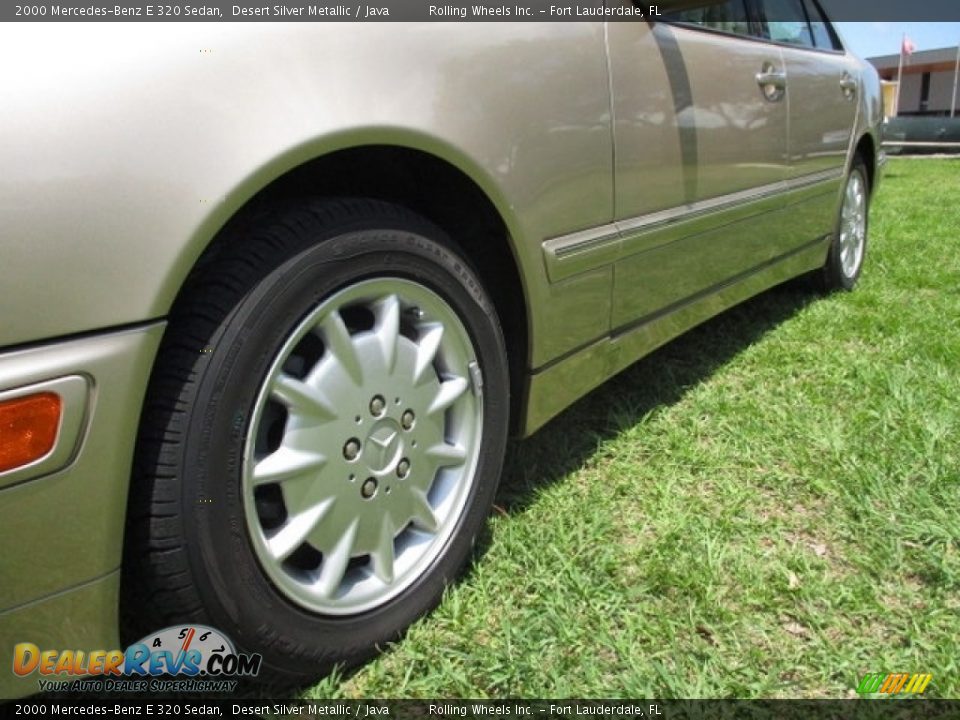 2000 Mercedes-Benz E 320 Sedan Desert Silver Metallic / Java Photo #22