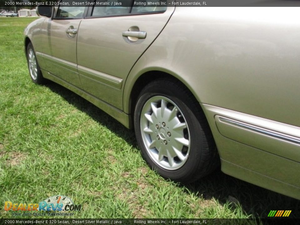 2000 Mercedes-Benz E 320 Sedan Desert Silver Metallic / Java Photo #24