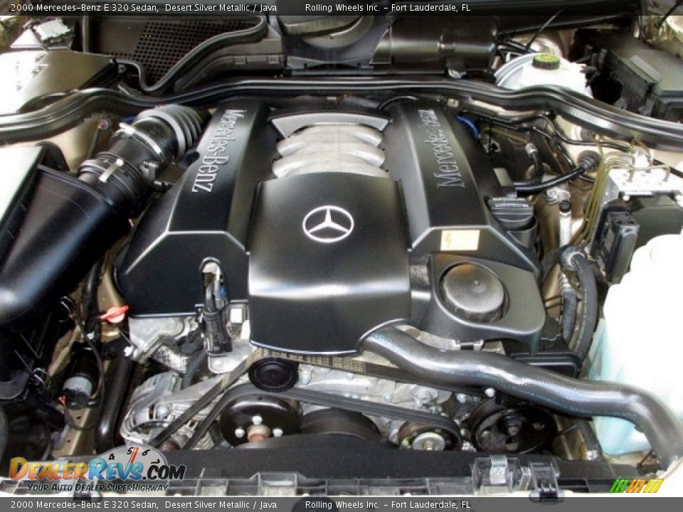2000 Mercedes-Benz E 320 Sedan Desert Silver Metallic / Java Photo #27