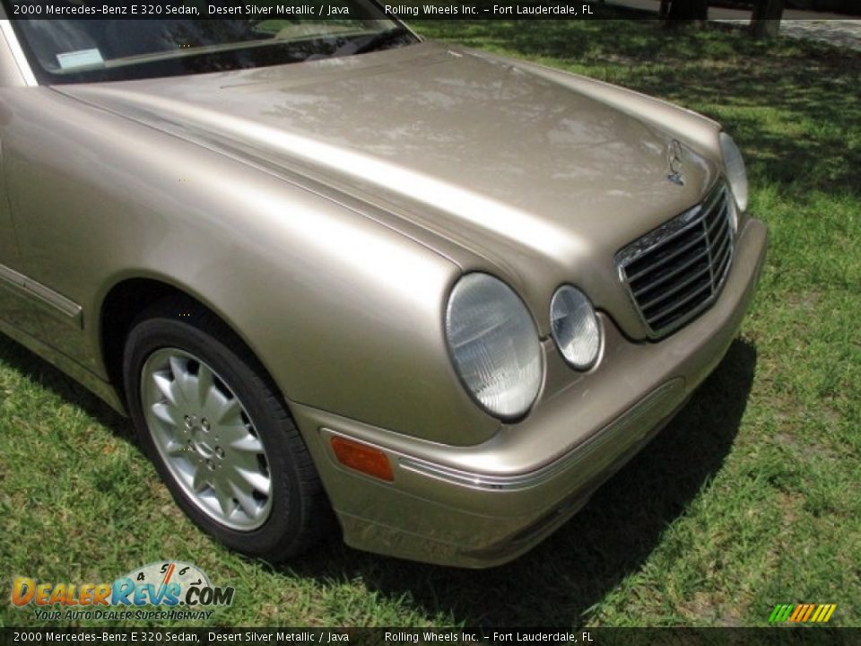 2000 Mercedes-Benz E 320 Sedan Desert Silver Metallic / Java Photo #28