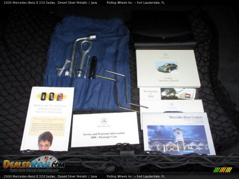 2000 Mercedes-Benz E 320 Sedan Desert Silver Metallic / Java Photo #33