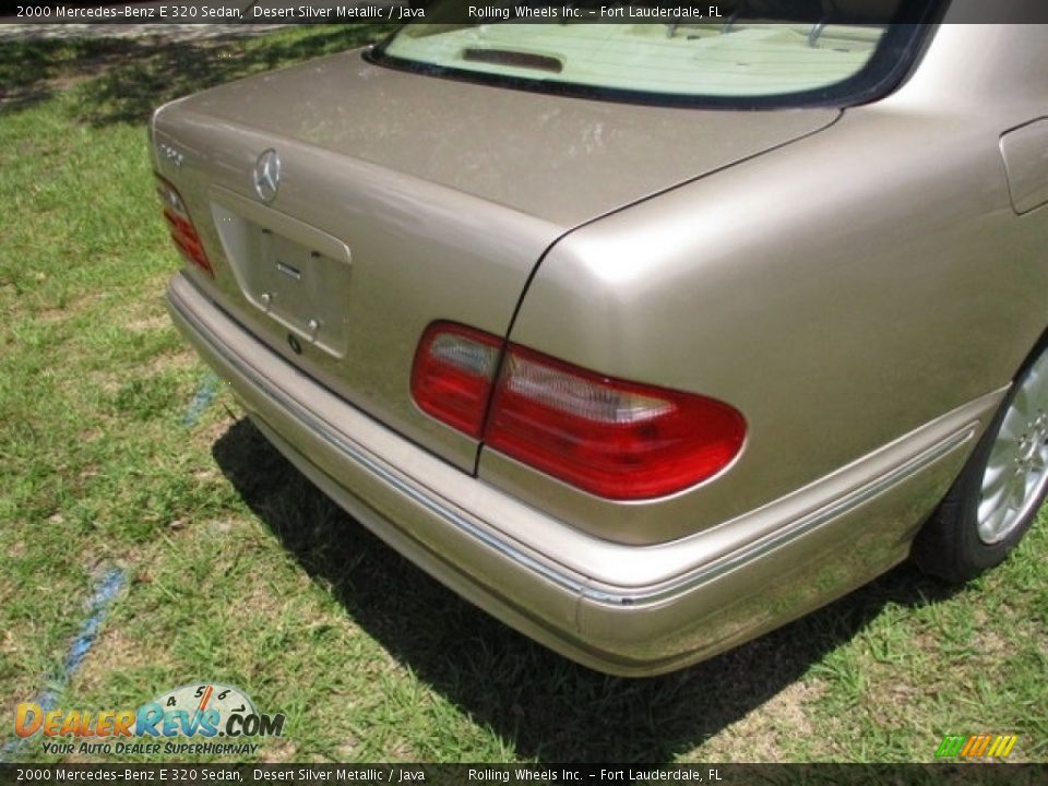 2000 Mercedes-Benz E 320 Sedan Desert Silver Metallic / Java Photo #34