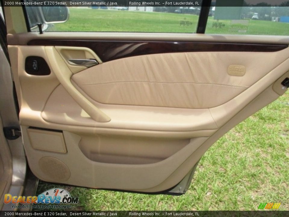 2000 Mercedes-Benz E 320 Sedan Desert Silver Metallic / Java Photo #35