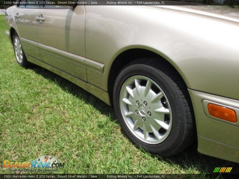 2000 Mercedes-Benz E 320 Sedan Desert Silver Metallic / Java Photo #36