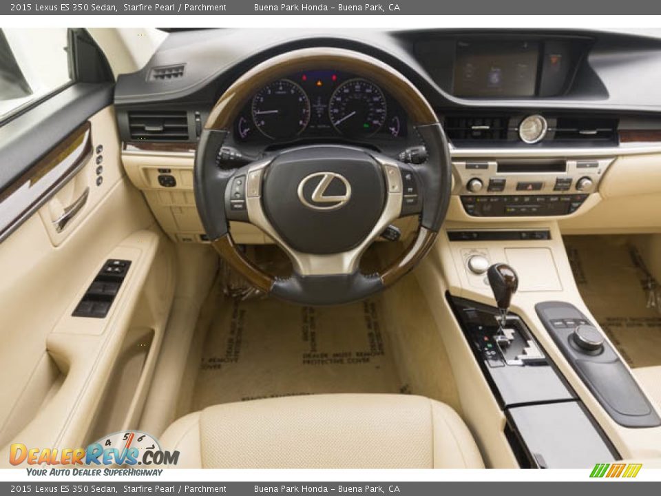 Parchment Interior - 2015 Lexus ES 350 Sedan Photo #5